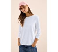 Cecil Damen Basic Langarmshirt in Weiß, Gr: XS
