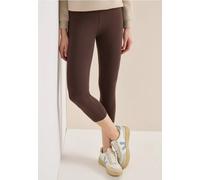 Cecil Damen Basic Leggings in Unifarbe in Braun, Gr: XS