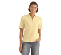 Poloshirt CECIL, Damen, Gr. XXL (46), gelb (buttermilk gelb), Web, 100% Baumwolle, unifarben, comfort fit normal, hoch geschlossener Ausschnitt, abgesteppt, Shirts, aus reiner Baumwolle (91971735-XXL)