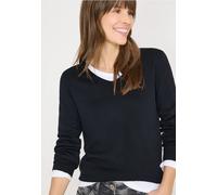 Cecil Damen Basic Pullover in Blau, Gr: XL