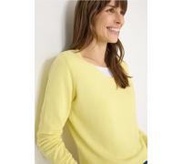 Cecil Damen Basic Pullover in Gelb, Gr: XS