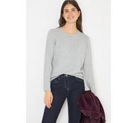 Cecil Damen Basic Pullover in Grau, Gr: XXL