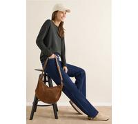 Strickpullover CECIL, Damen, Gr. S (38), raw khaki, Web, 60% Baumwolle, 40% Viskose, meliert, normal normal, Rundhals, abgesteppt, Pullover Strickpullover, aus Feinstrick (62217819-S) raw khaki