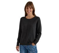 Cecil Damen Basic Pullover mit Rundhals in Unifarbe