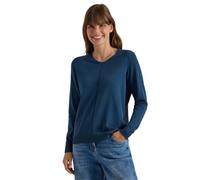Cecil Damen Basic Pullover mit V-Neck in Unifarbe