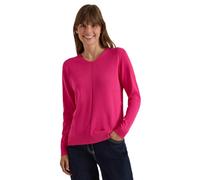 Cecil Damen Basic Pullover mit V-Neck in Unifarbe