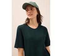Cecil Damen Basic Ripp T-Shirt in Grün, Gr: XL