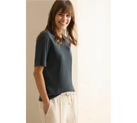 CECIL Damen B322914 Basic RIPP-Struktur T-Shirt, Slate Khaki, X-Large