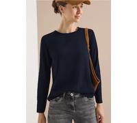 Cecil Damen Basic Rundhalsshirt in Blau, Gr: S