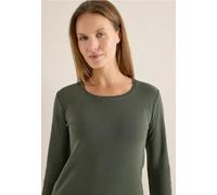 Cecil Damen Basic Shirt in Grün, Gr: 3XL