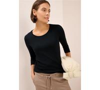 CECIL Damen 3227270 Basic Shirt, Black, XX-Large