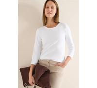 Cecil Damen Basic Shirt in Weiß, Gr: XXL