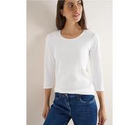 Cecil Damen Basic Shirt in Weiß, Gr: XXL