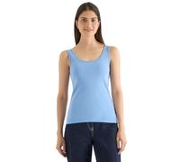 Shirttop CECIL "Style Linda", Damen, Gr. L (42), cloud blau, Jersey, Obermaterial: 100% Baumwolle, hüftbedeckend, Rundhals, Tops Shirttop, in Unifarbe (86557023-L) cloud blau