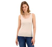 CECIL Damen 3225953 Basic Top in Unifarbe, Oat Milk beige, Large