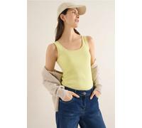 Cecil Damen Basic Top in Unifarbe in Gelb, Gr: XL