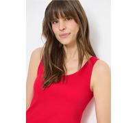 Cecil Damen Basic Top mit Rundhals aus Baumwolle in Rot, Gr: L