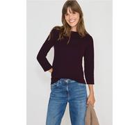 CECIL Basic U-Boot Shirt Eggplant red XXL
