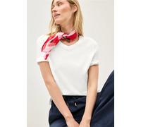 Cecil Basic V-Neck Shirt Vanilla White XS