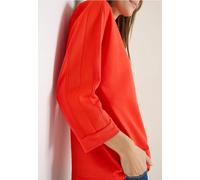 Cecil Damen Batwing Shirt mit Tape in Orange, Gr: XL