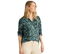 Cecil Damen Bedruckte Baumwollbluse in Multicolour|Grün, Gr: S