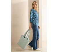 CECIL Damen B345575 Bedruckte Baumwollbluse, universal Blue, XL