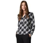 Langarmbluse CECIL, Damen, Gr. M (40), schwarz, Stoff, 100% Viskose, bedruckt, normal normal, Rundhals, Bündchen, Blusen (36470807-M) schwarz