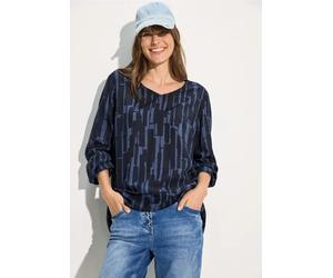 Cecil Damen Bedruckte Bluse in Blau, Gr: XS