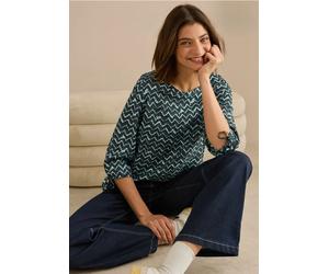 Cecil Damen Bedruckte Bluse in Grün, Gr: XS