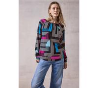 Cecil Damen Bedruckte Bluse in Multicolour|Blau, Gr: XS