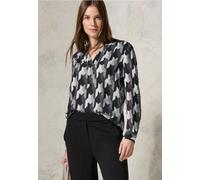 Langarmbluse CECIL, Damen, Gr. L (42), schwarz, Stoff, 100% Viskose, bedruckt, normal normal, Rundhals, Bündchen, Blusen (36470807-L) schwarz