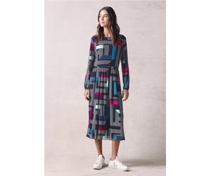 Cecil Damen Bedrucktes Meshkleid in Blau, Gr: S