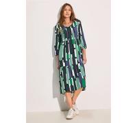 Cecil Damen Bedrucktes Midi-Kleid in Grün, Gr: XS