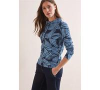 Cecil Damen Bedrucktes Shirt in Blau, Gr: XXL