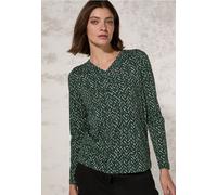 Cecil Damen Bedrucktes Tunika Shirt in Grün, Gr: XXL