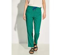 Cecil Damen Bequeme Print Hose in Grün, Gr: XXL