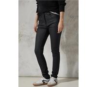 Cecil Damen Beschichtete Hose in Schwarz, Gr: 32