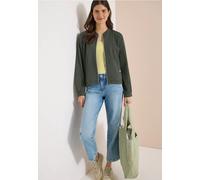 Blouson CECIL, Damen, Gr. M (40), khaki, Web, 75% Baumwolle, 25% Modal, unifarben, comfort fit normal, Rundhals, elastischer Bund, Jacken Blouson (66435159-M) khaki