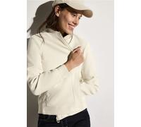 Blouson CECIL, Damen, Gr. XXL (46), beige (beige meringues), Stoff, Obermaterial: 90% Polyester, 10% Viskose; Futter: 100% Polyester, unifarben, casual, gerade normal, hoch geschlossener Ausschnitt, L