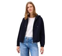 Blouson CECIL, Damen, Gr. XL (44), blau (urban dunkelblau), Stoff, Obermaterial: 92% Polyester, 8% Viskose; Futter: 100% Polyester, meliert, comfort fit normal, ohne Ausschnitt, Bündchen, Jacken, mit 