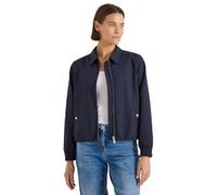 Jackenblazer CECIL, Damen, Gr. XL (44), urban dunkelblau, Web, Obermaterial: 58% Baumwolle, 42% Nylon. Futter: 100% Polyester, unifarben, normal hüftbedeckend, Rundhals, Bündchen, Blazer, Blouson mit