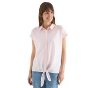 Kurzarmbluse CECIL, Damen, Gr. L (42), light blush rose, Web, 75% Baumwolle, 25% Modal, unifarben, klassisch normal, V-Ausschnitt, Bündchen, Blusen, mit Knoten am Saum (24407424-L) light blush rose