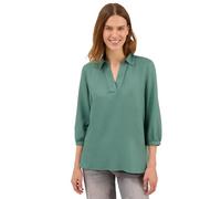 Hemdbluse CECIL, Damen, Gr. XXL (46), grün (jewel grün), Stoff, 100% Viskose, unifarben, normal normal, V-Ausschnitt, Umschlagbund, Blusen Hemdbluse, aus softer Viskose (27835261-XXL) jewel grün