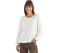 Langarmbluse CECIL, Damen, Gr. XL (44), vanilleweiß, Stoff, 100% Viskose, unifarben, normal normal, Rundhals, Bündchen, Blusen, aus softer Viskose (40720620-XL) vanilleweiß