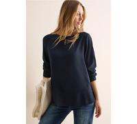 Cecil Damen Bluse in Unifarbe in Blau, Gr: XL