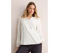 Langarmbluse CECIL, Damen, Gr. XL (44), weiß (vanilleweiß), Stoff, 100% Viskose, unifarben, normal normal, Rundhals, Bündchen, Blusen, aus softer Viskose (59982763-XL) vanilleweiß