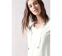 Langarmbluse CECIL, Damen, Gr. L (42), weiß (vanilleweiß), Stoff, 100% Viskose, unifarben, normal normal, V-Ausschnitt, Bündchen, Blusen, aus softer Viskose (52805565-L) vanilleweiß