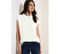 Cecil Damen B345722 Bluse, Vanilla White, XXL