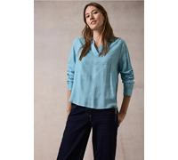 CECIL Damen B345031 Bluse Mit Folienprint, Turquoise Melange, XL EU