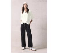 Cecil Damen Bluse mit Jersey-Arm in Weiß, Gr: XL